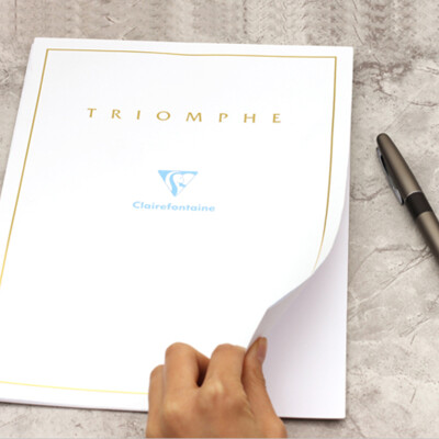 法国 Clairefontaine 克莱芳丹 Triomphe 金色压印信纸 笔记 记事