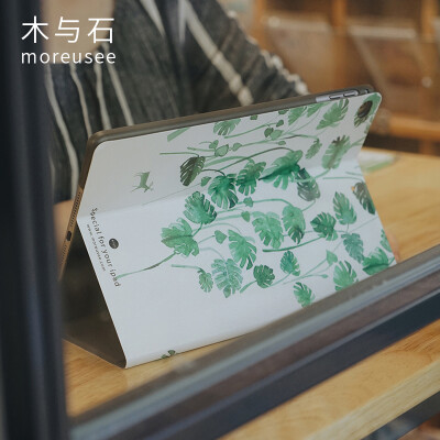 木与石原创mini4皮套mini2防摔壳ipad air2保护套手绘支架保护壳