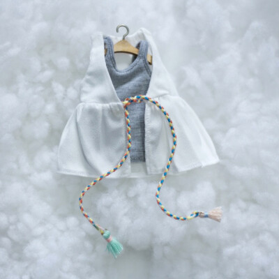 blythe licca azone rb 通穿 雪纺流苏马甲裙