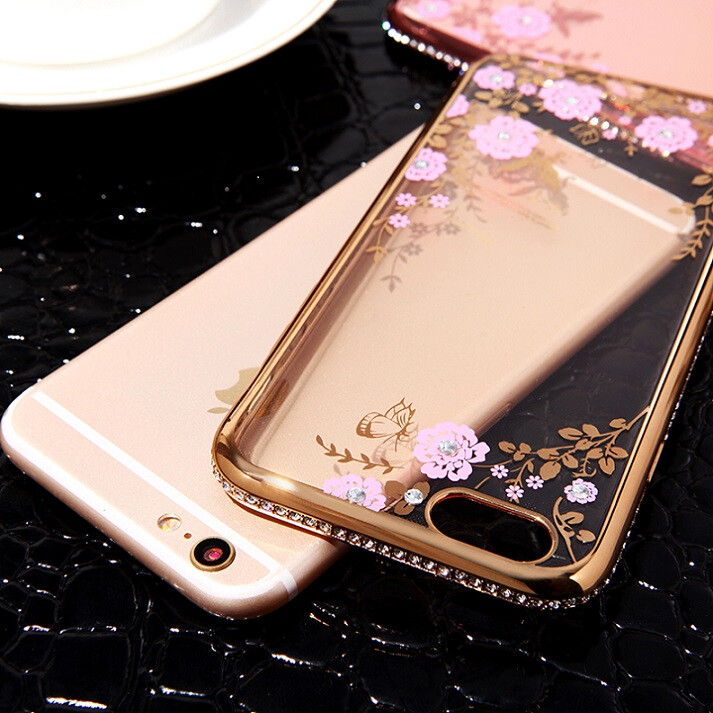 Pehe新款iPhone6s手机壳 苹果6硅胶套6plus镶钻?；ぬ咨莼昱? id=