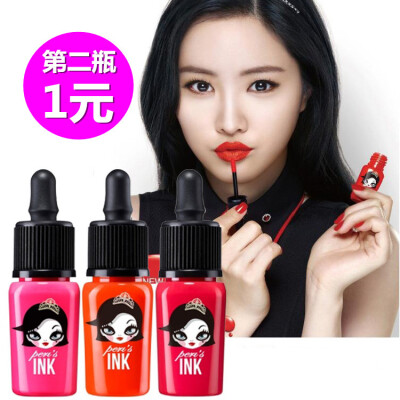 韩国Clio珂莱欧 菲丽菲拉 滴管染色ink墨水唇彩唇液咬唇丝绒唇釉