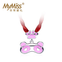 Mymiss熊猫<span class="H">宝宝</span>925银吊坠项坠 儿童银饰品 满月周岁生日礼物