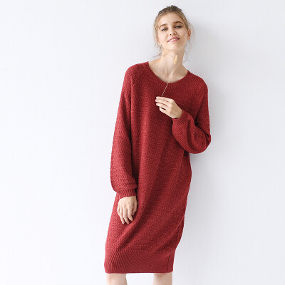 鱼岛主人北欧原创设计复古度假针织长裙连衣裙