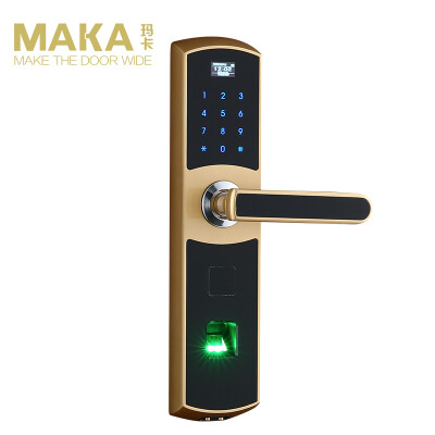 玛卡 指纹锁 家用防盗智能电子锁智能锁防盗门指纹密码锁