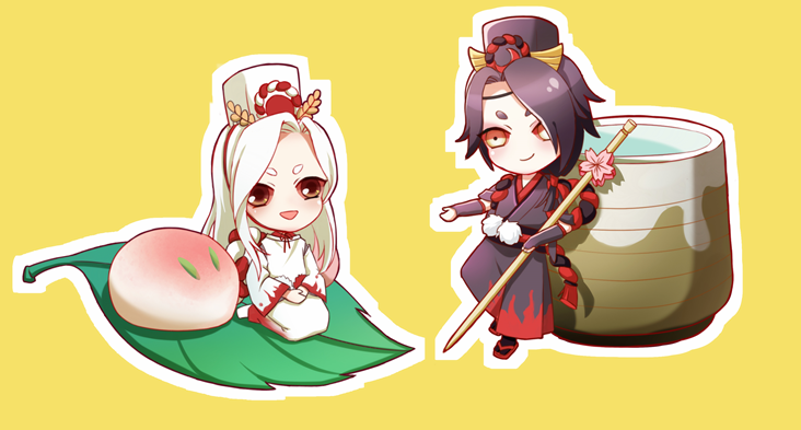 阴阳师#鬼使白x鬼使黑