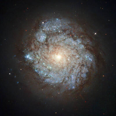 旋涡星系NGC 278，位于北天仙后座，距离我们约3800万光年，由哈勃太空望远镜的第二代广角行星相机(Wide Field Planetary Camera 2)拍摄。