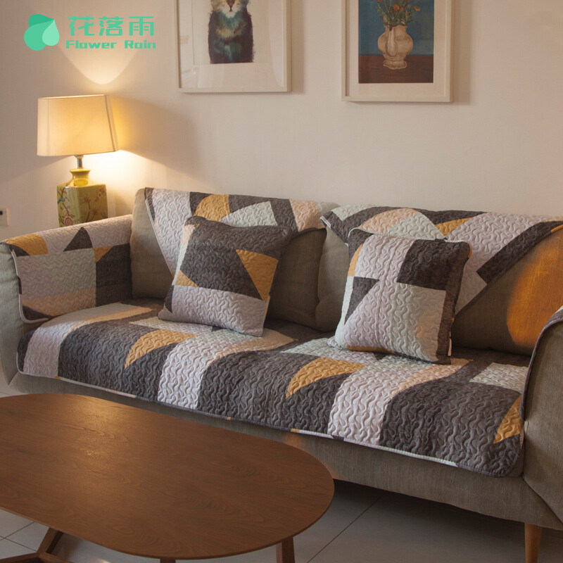 沙发垫布艺全棉坐垫客厅组合简约现代防滑四季通用沙发套沙发巾罩