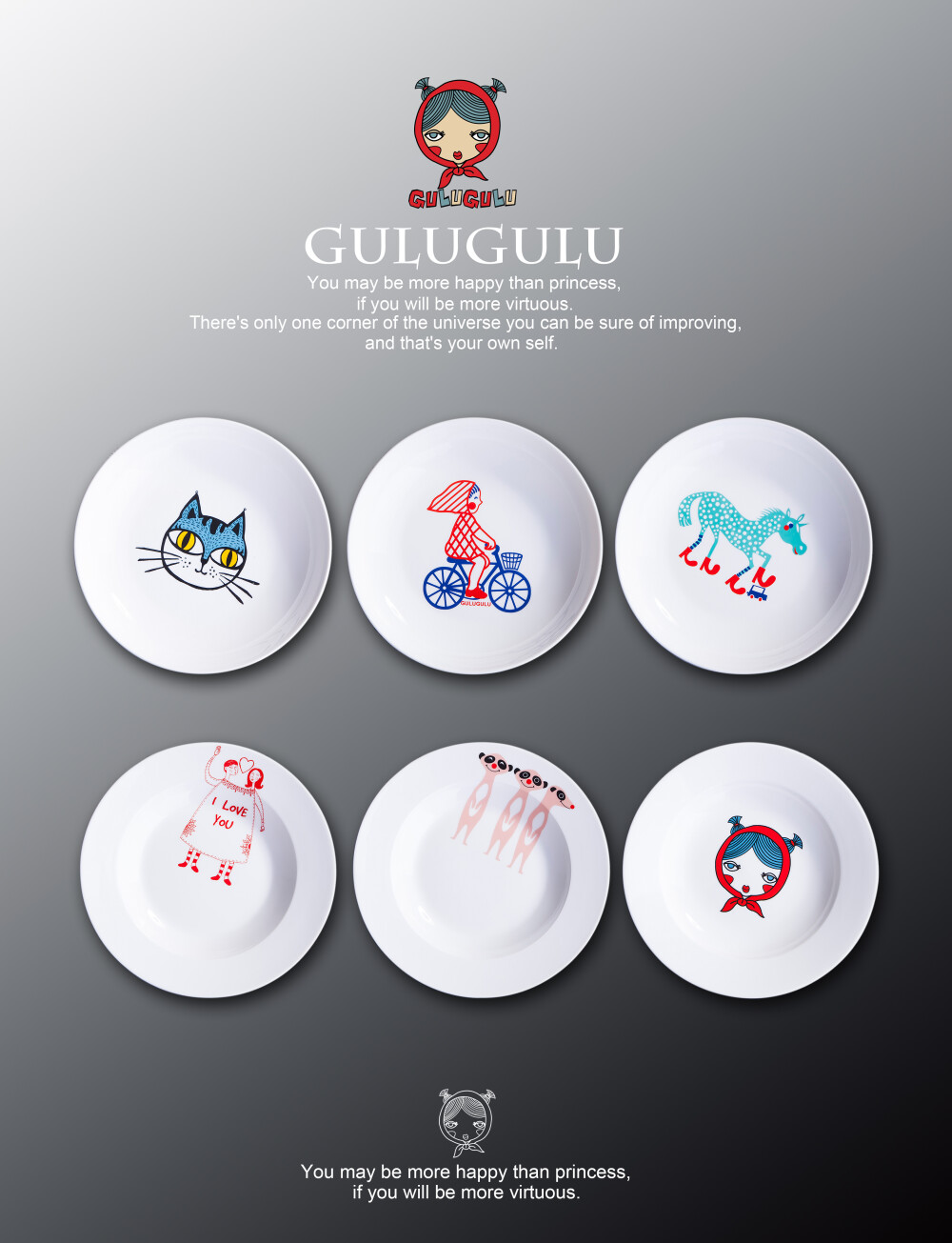 GULUGULU 餐具 瓷器 设计 艺术 原创