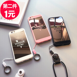 潮款iPhone6手机壳6s苹果6plus女款防摔套挂绳硅胶六6p可爱情侣