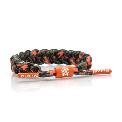  Rastaclat 美国鞋带手链 迷彩系列 TAKITIMU 黑橙迷彩