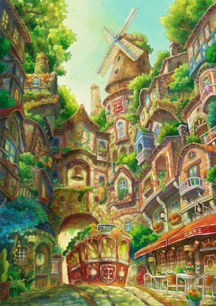 建筑 插画 风景