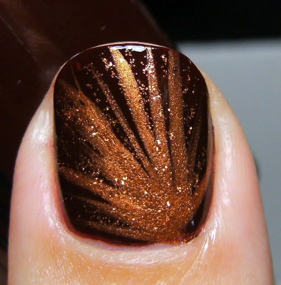 thanksgiving nails design-i like this but i think i would have to do a color mix with like orange red or yellow: