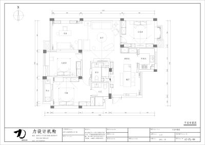 项   目：东城丽景 主 设 计： 力楚 辉辉 制   图：云云 摄   影：林峰 项目类型：住宅 主要材料：品牌家具 定制家具  进口墙纸 定制壁画  KD板 定制柜门 不锈钢 大理石 设计时间：2015年10月 完工时间：2016年6月