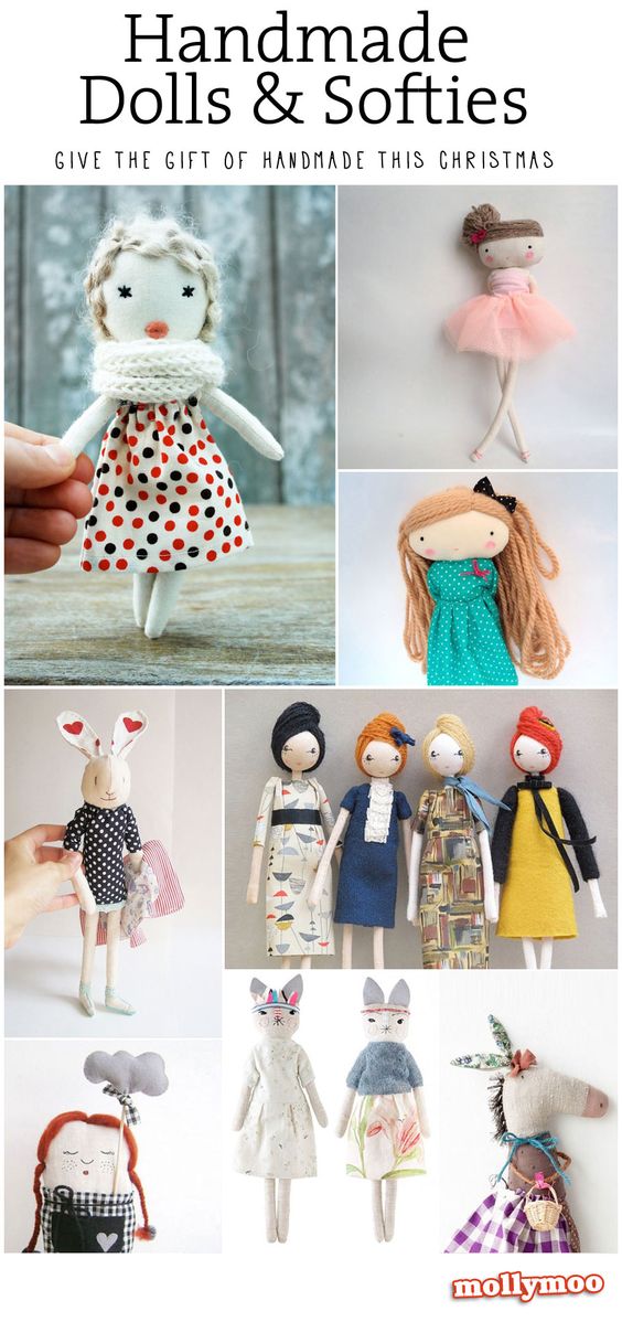 Thinking of giving the gift of handmade this Christmas? ..... here's 17 of my favourite softies and dolls to whet your appetite xx: