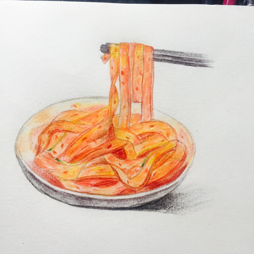 陕西美食 手绘 插画