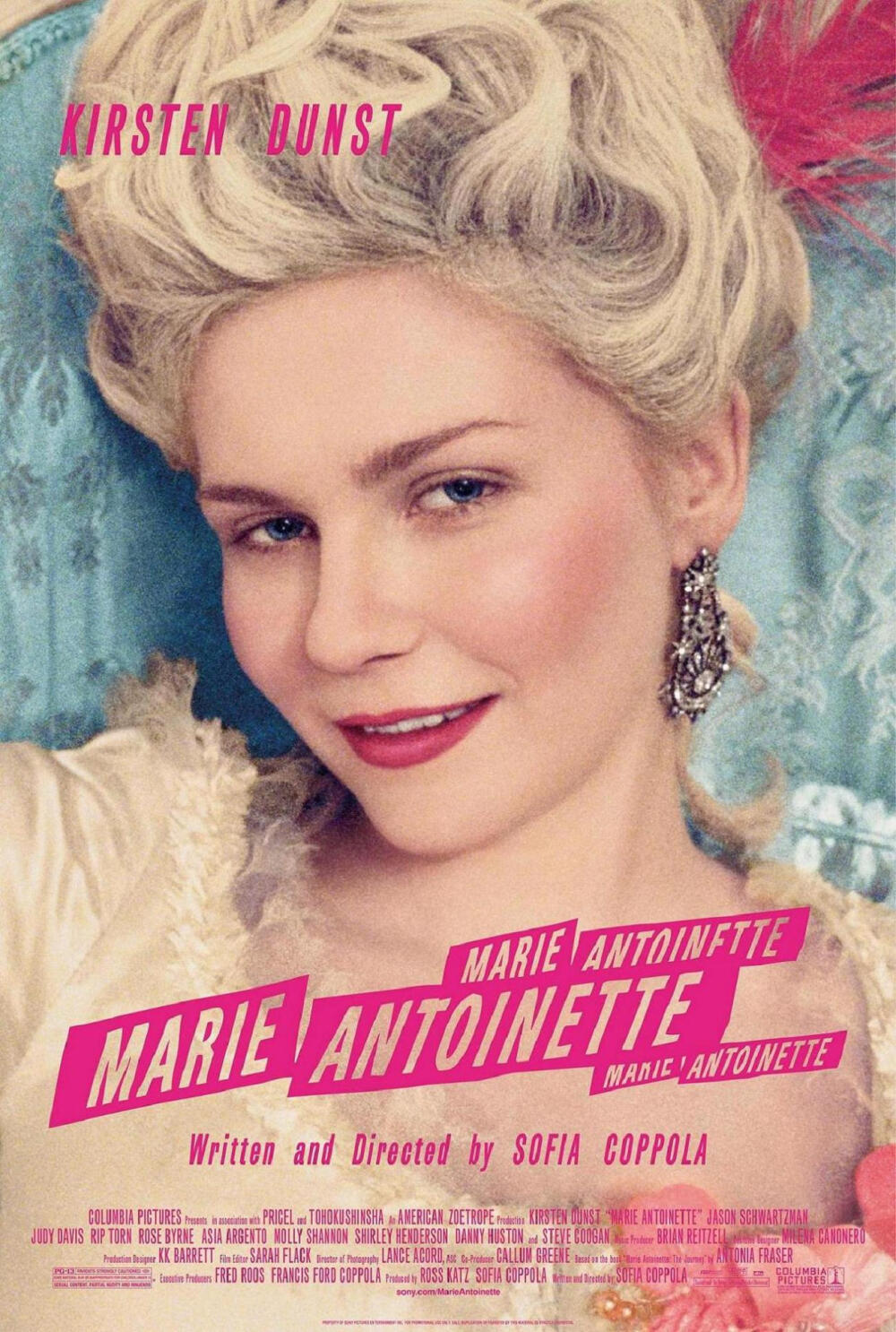 绝代艳后 Marie Antoinette (2006) ★★★★☆
作为奥地利公主，成为法兰西皇后，我的一生注定不平凡，可是这种不平凡却是建立在悲剧之上。在这金碧辉煌的凡尔赛宫，不是建立丰功伟绩，就是享受穷奢极欲，我选择了后者。锦衣玉食，风花雪月，日渐侵蚀了我的心，也最终把我送上了断头台。 