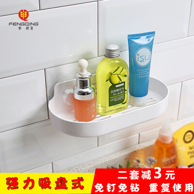 卫生间吸盘肥皂盒创意香皂收纳盒沥水韩国浴室大号简约壁挂置物架