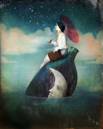 奥地利画家：Christian Schloe作品欣赏 Christian Schloe，奥地利画家，其作品富有想象力，犹如幻梦之境，让人印象深刻。 