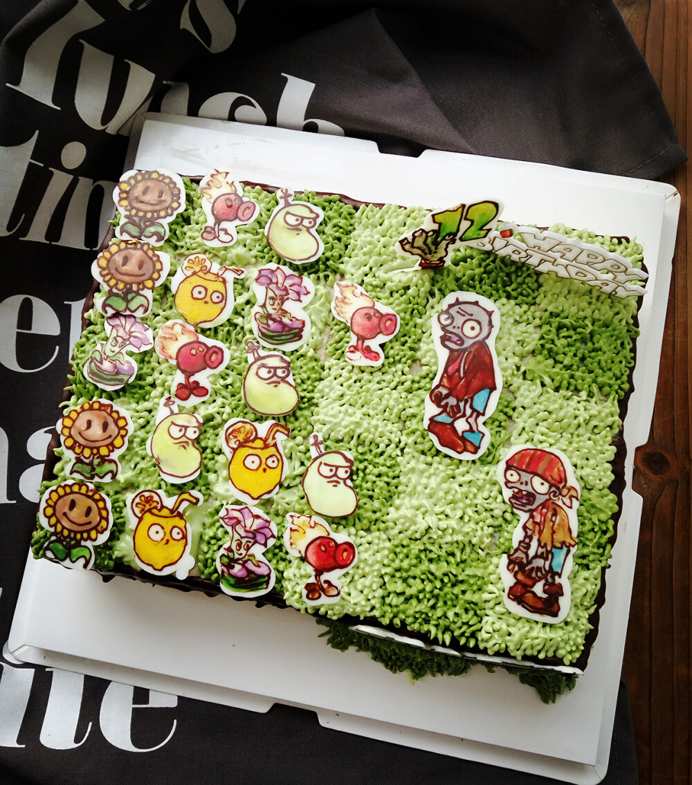 植物大战僵尸蛋糕