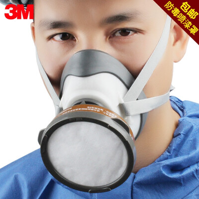 3m防毒面具喷漆专用 1201防毒口罩 防尘 化工 农药工业防毒面罩