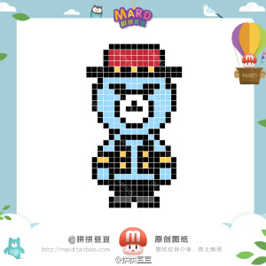 【BigbangYG熊-第二画】还记得去年画的第一版YG熊么 后来不时有顾客抛来更多更好看的经典演出服造型 那…M菌拖了大半年总算又墨迹出了第二套了喜欢的话返图圈我哦#拼拼豆豆#