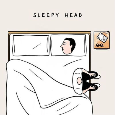 Sleepy head 睡着的大脑