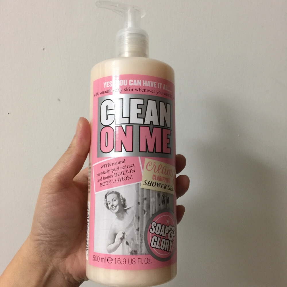 Soap Glory 优雅暗香Clean on Me奶油沐浴露