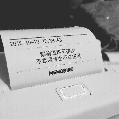 眼睛里容不得沙
不愿迎合也不愿将就
咕咕机打印的句子