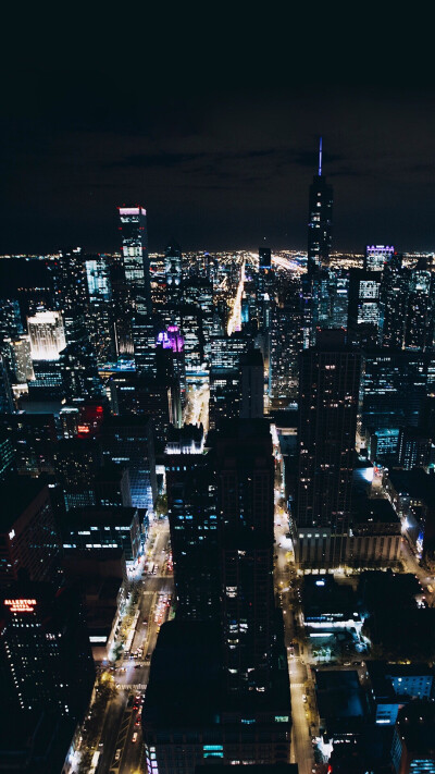 风景 夜景 繁华 都市 壁纸