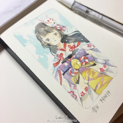 本来想出去散个步等一波体力，继续养肥狗粮，结果下雨了。。。只好画个带皮雪女等等了，总觉得雪女可以有一个更可爱的名字啊