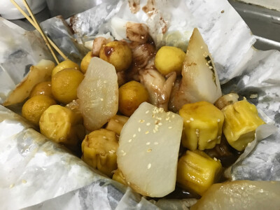 一人の食 坤記 薑汁蘿蔔 腸粉 燒賣 咖哩魚蛋