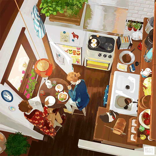 想每天早起为你做营养早餐，超棒的厨房，我和你