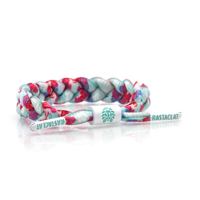  Rastaclat 美国鞋带手链 花语系列 HAMPTON 粉蓝樱花