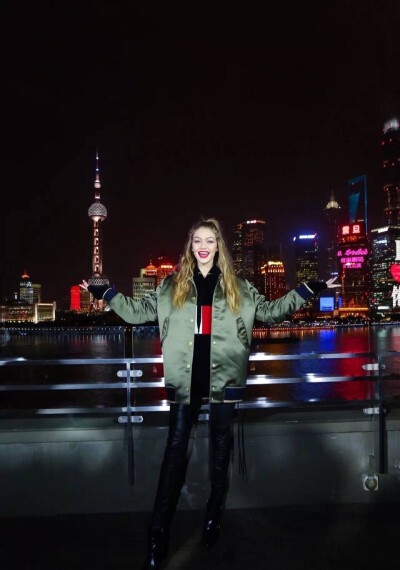 Gigi Hadid X Tommy Hilfiger in Shanghai