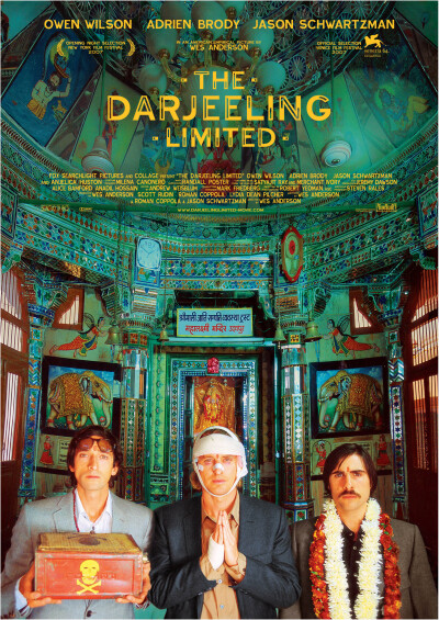 穿越大吉岭 The Darjeeling Limited (2007) ★★★★☆
同样都是文明古国，为什么这部电影要把背景设在印度而不是中国，最重要的原因就是中国人丢失了对传统文化的信仰。以大地黄为基调延伸出暖色系，点缀天空蓝等冷…