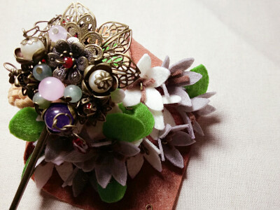 第一次手工，做了古典发簪，很喜欢