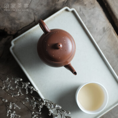景德镇纯手工黑釉陶瓷方形壶承 两色可选 日式干泡盘 茶盘点心盘