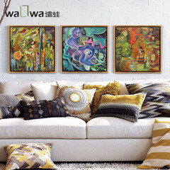 墙蛙 从没落中升起 方涵现代中式餐厅无框画挂画壁画客厅装饰画