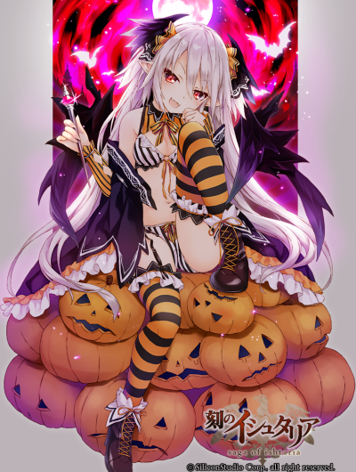 Halloween 万圣节 少女 小魔鬼 南瓜灯 性感