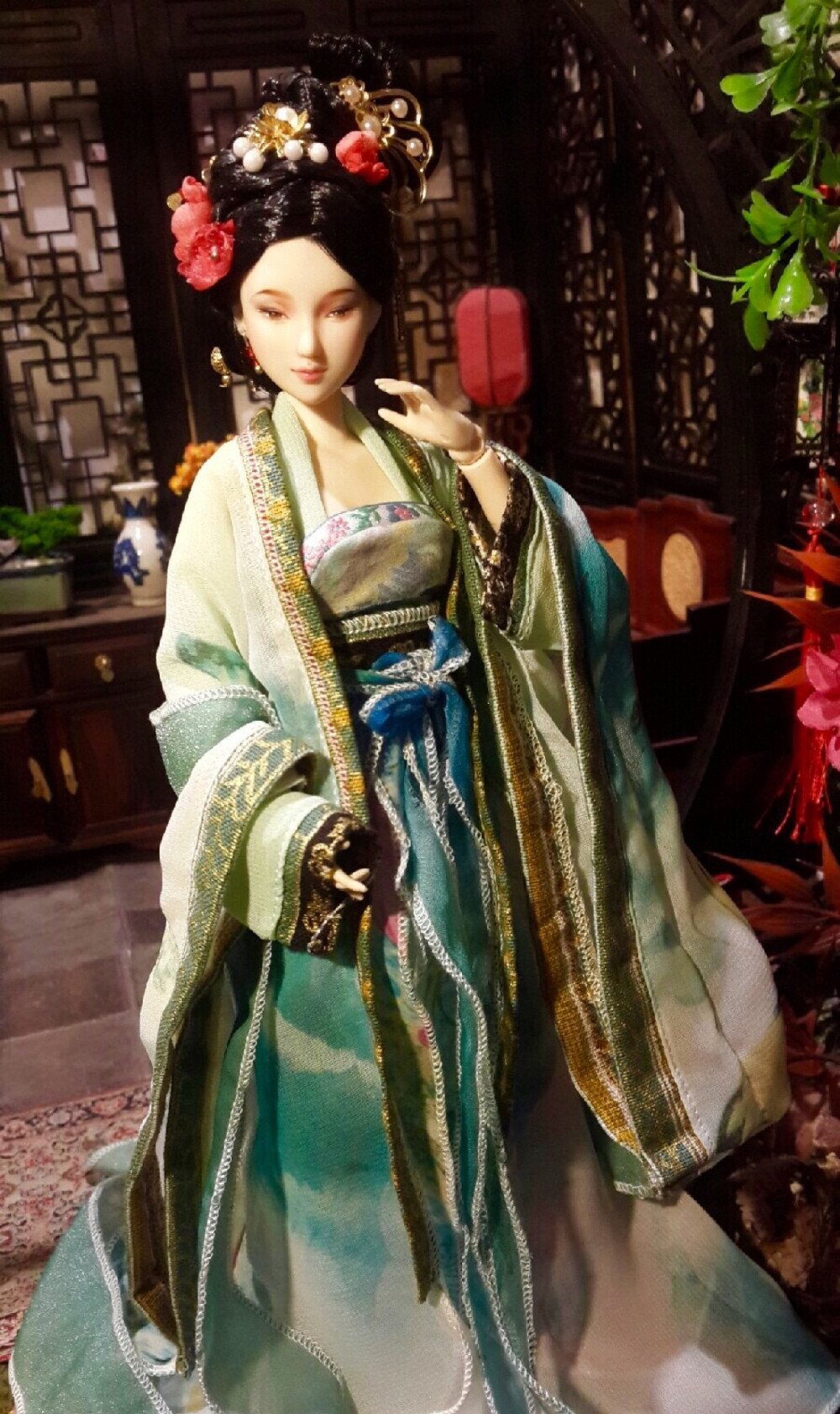 古装手绘美女 古装美女娃娃 美娃 美女娃娃