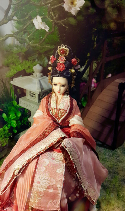 古装手绘美女 古装美女娃娃 美娃 美女娃娃