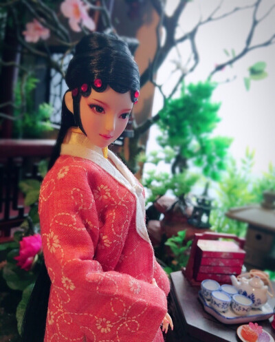 古装手绘美女 古装美女娃娃 美娃 美女娃娃