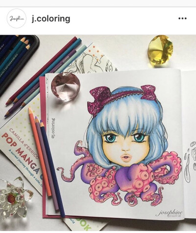 pop manga coloring book