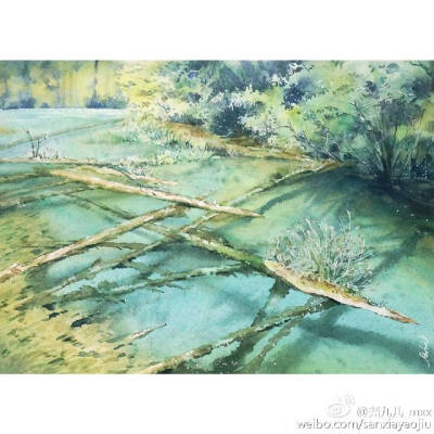 手绘风景