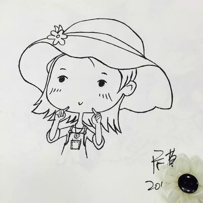 黑白画，新手入门，简笔画