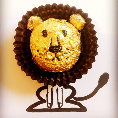 费列罗巧克力——狮子DIY