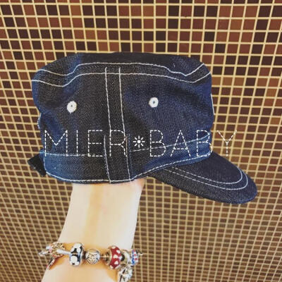 Mier [日本]2016新款春秋遮阳保暖儿童牛仔报童帽子男女孩童装帽
