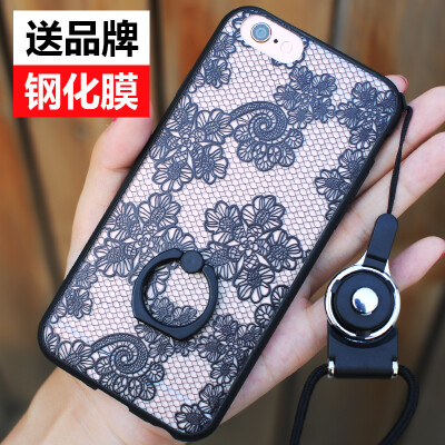 欧美新款苹果6s手机壳挂绳挂脖iPhone6 Plus手机壳女款软硅胶防摔