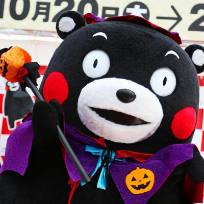 #kumamon##熊本部长# 熊本熊万圣节南瓜装( ′艸｀)