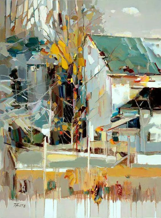 阿尔巴尼亚艺术家 Josef Kote 绘画作品